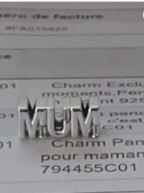 Authentic PANDORA Sterling Silver *Country Edition* Reversible MUM 794455C01